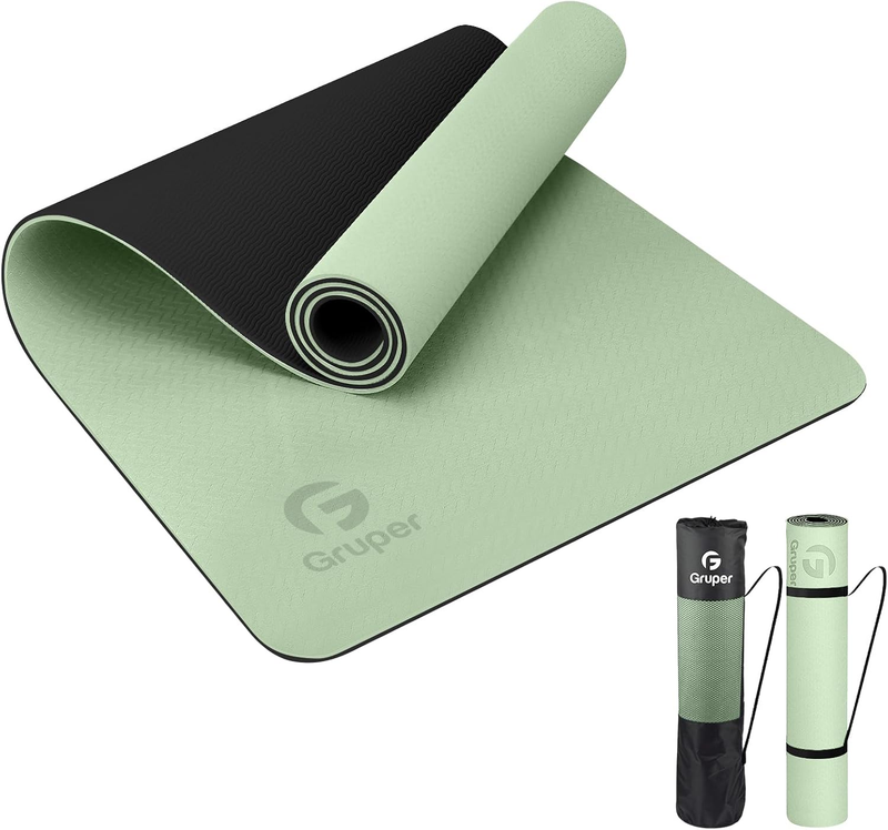 Yoga Mat Non Slip Eco Friendly Exercise Fitness Mat w/ Carry Strap Home Gym10