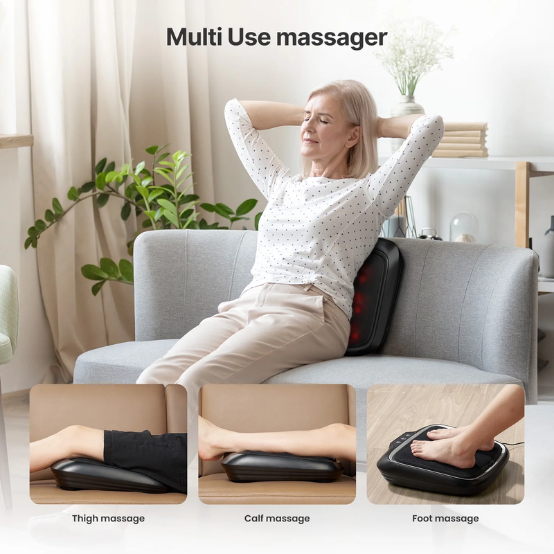 Foot Massager with Heat,Shiatsu Foot Massager for Circulation, Back Massager, Fo2