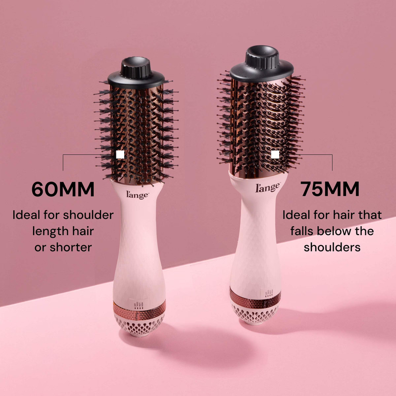 Le Volume 2 in 1 Hot Air Brush Titanium Blow Dryer Styler Oval Barrel Blush2