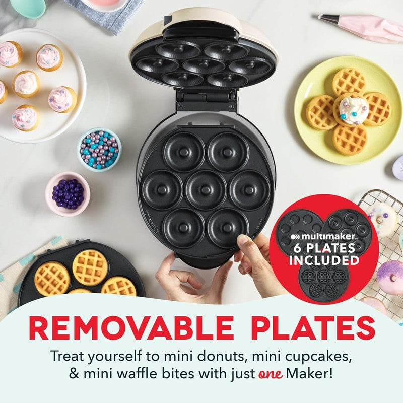 Treat Maker System, Mini Donuts, Waffle Bites, Mini Cupcakes - Cream1