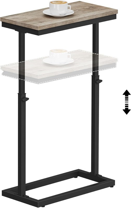 Greige End Table Side Sofa Table Tall Couch Table Living Room Bedroom6