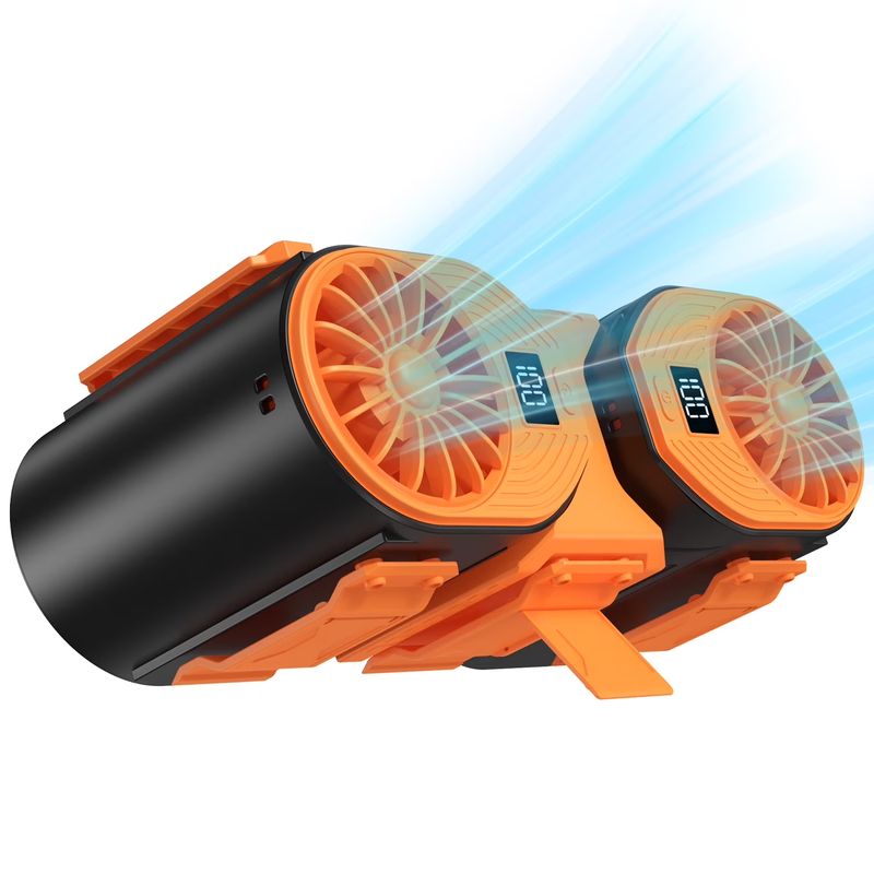 Portable Neck Fan 10,000Mah Battery, 5 Speeds, 3 In 1 Wearable Personal Cooling4