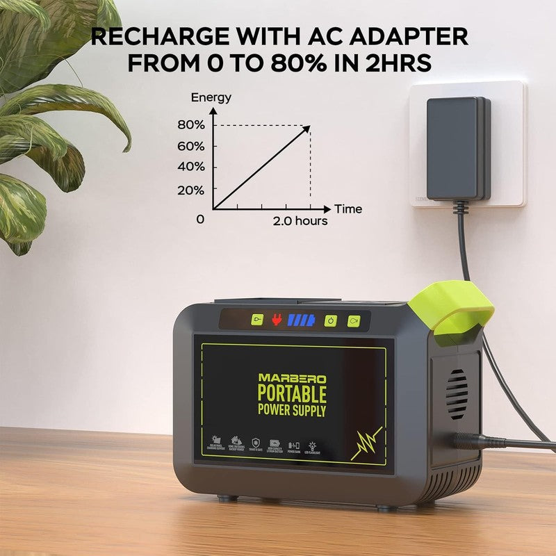 Portable Power Station 88Wh Camping Lithium Battery Solar Generator Fast Chargin4