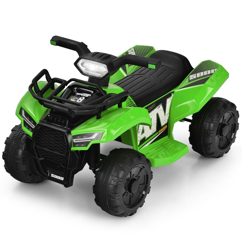 6V Kids ATV Quad Electric Ride on Car Toy Toddler with LED Light MP3 Green4