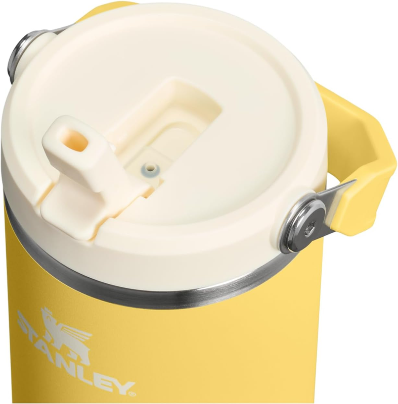 30oz Flip Straw Tumbler Stainless Steel Insulated Leakproof Handle Daffodil1