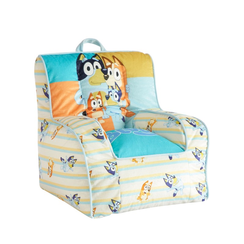 Square Beanbag Chair Blue, 18" Inches, Bluey2