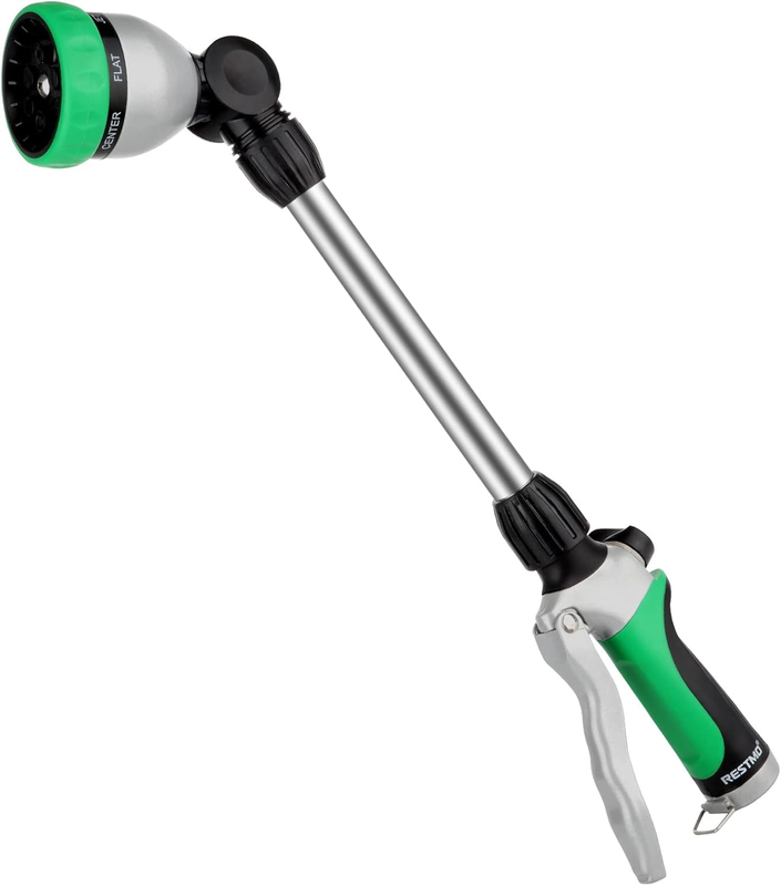 Heavy Duty Metal Watering Wand with 7 Spray Patterns and 180° Swivel Head0
