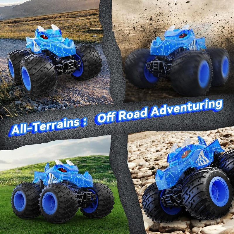 Remote Control Car, 2.4Ghz Monster Trucks Toys with Light Spray, Birthday Gift f4