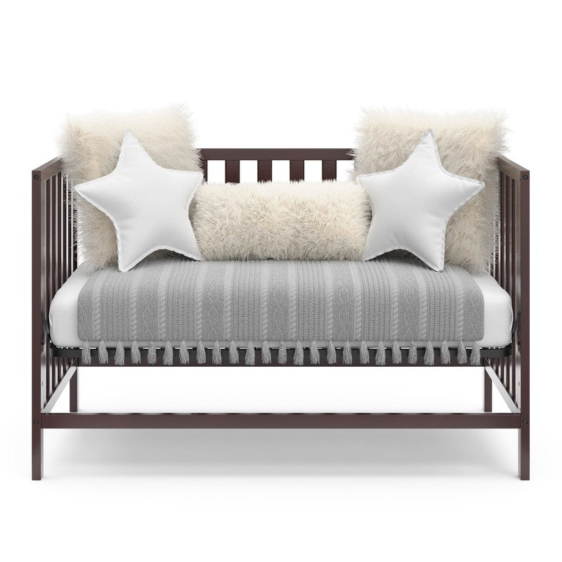 Sunset 4 In 1 Convertible Baby Crib, Espresso3