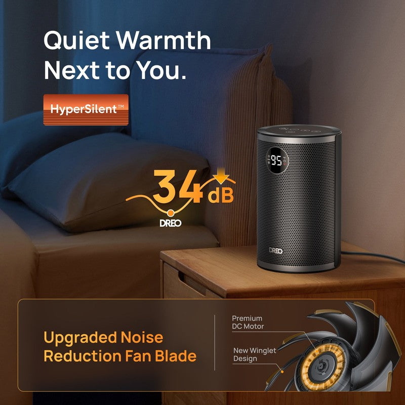 1500W Portable Electric Space Heater w/ Timer, 3 Modes, Quiet & Safe3