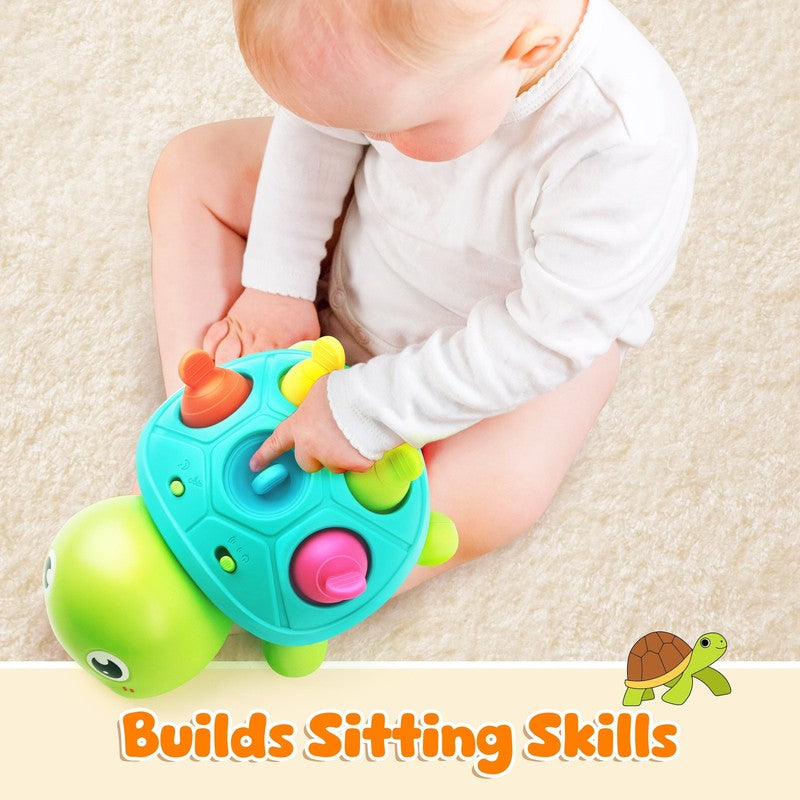Musical Crawling Turtle Baby Toy – Light Up Tummy Time & Sensory Development Cra1