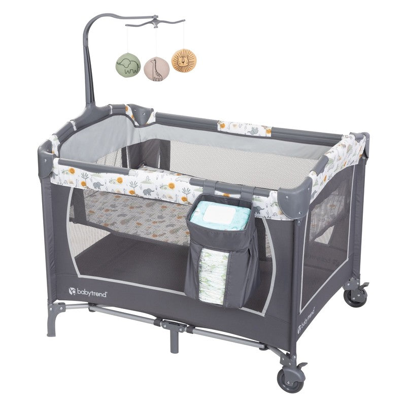 Nursery Center Playard - Animal Jubilee, Grey, Infant0