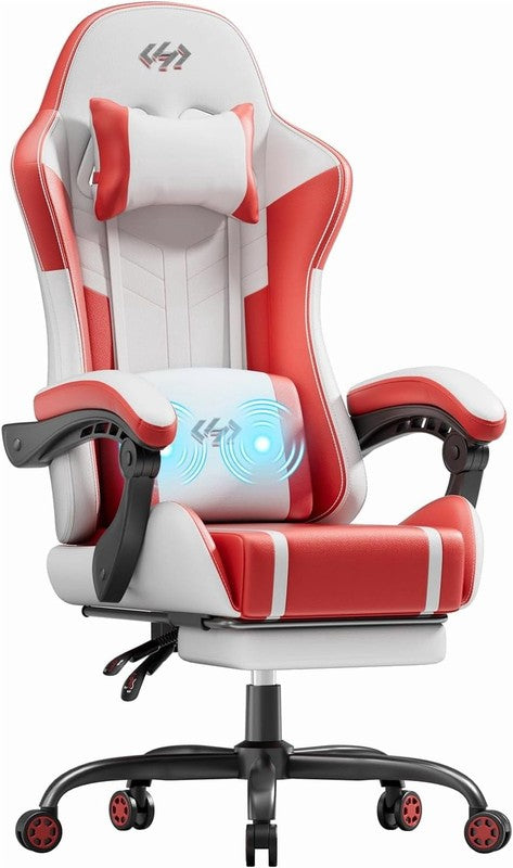 Gaming Chair with Pocket Spring Cushion, Gamer Chair with Lumbar Massage, Gaming0