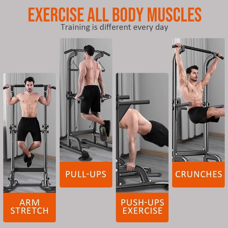 Power Tower Pull-Up & Dip Station Adjustable Multi-Function Home Gym5