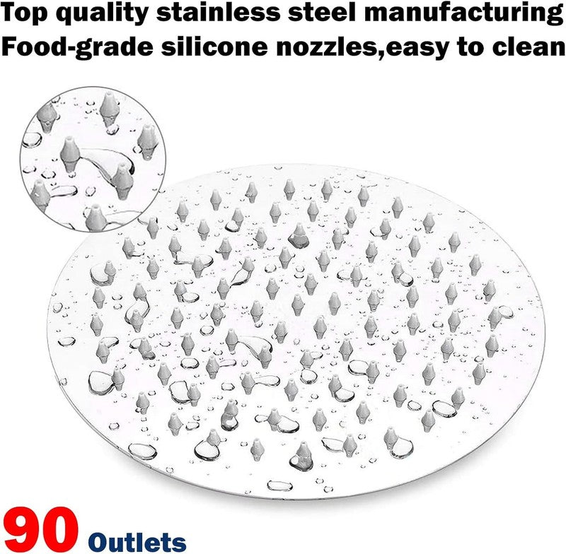 8" Stainless Steel Rain Shower Head & 5-Setting Handheld Combo Chrome1