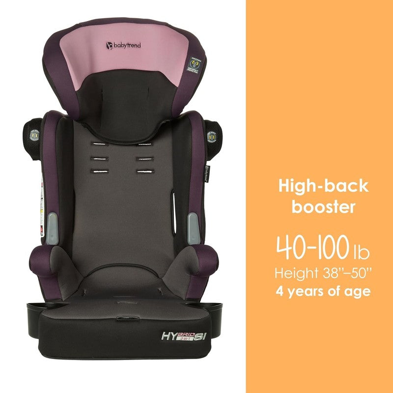 Hybrid SI 3 in 1 Combination Booster Car Seat w/ Side Impact Protection Orchid4