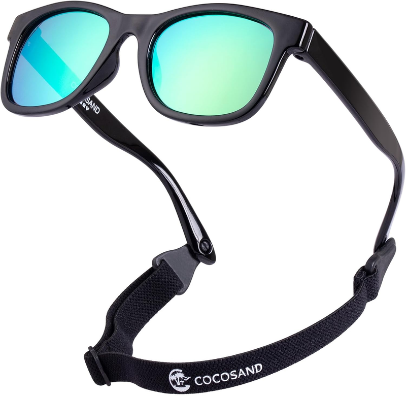 Polarized Baby Sunglasses UV400 Flexible Strap Infant Toddler 0 24 Months0