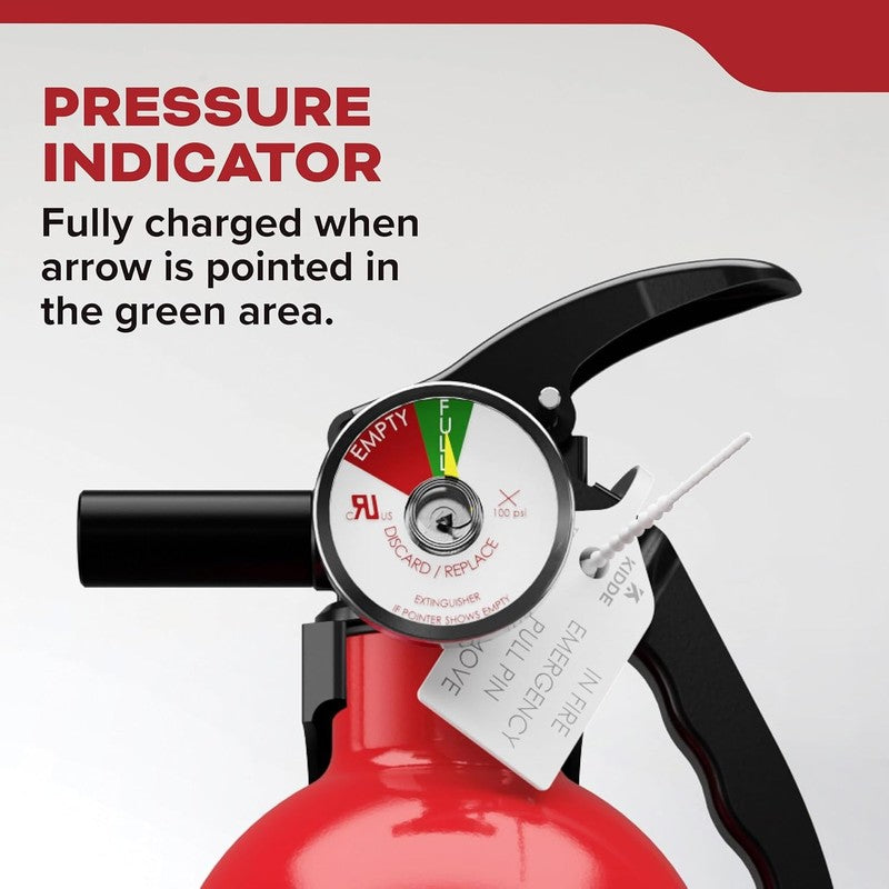 Multi Purpose Fire Extinguisher for Home, Office, Dorm, Residential, 1A10BC, 2 P4