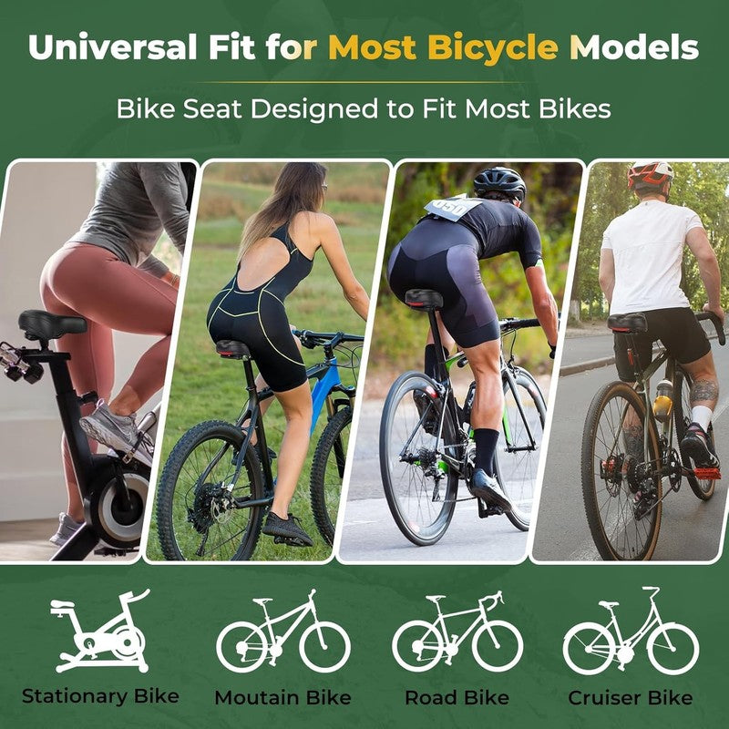 Memory Foam Bike Seat Men Women Waterproof Saddle Comfort Fit Road Hybrid Bike4