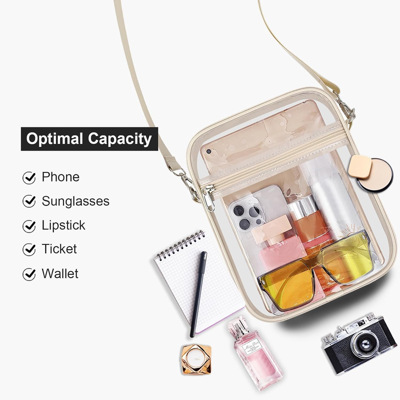 Clear Stadium Approved Crossbody Bag Transparent Messenger Bag Unisex4