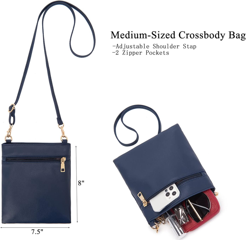 Women Large Crossbody Bag Shoulder Handbag Purse Wallet Set Hobo Tote2