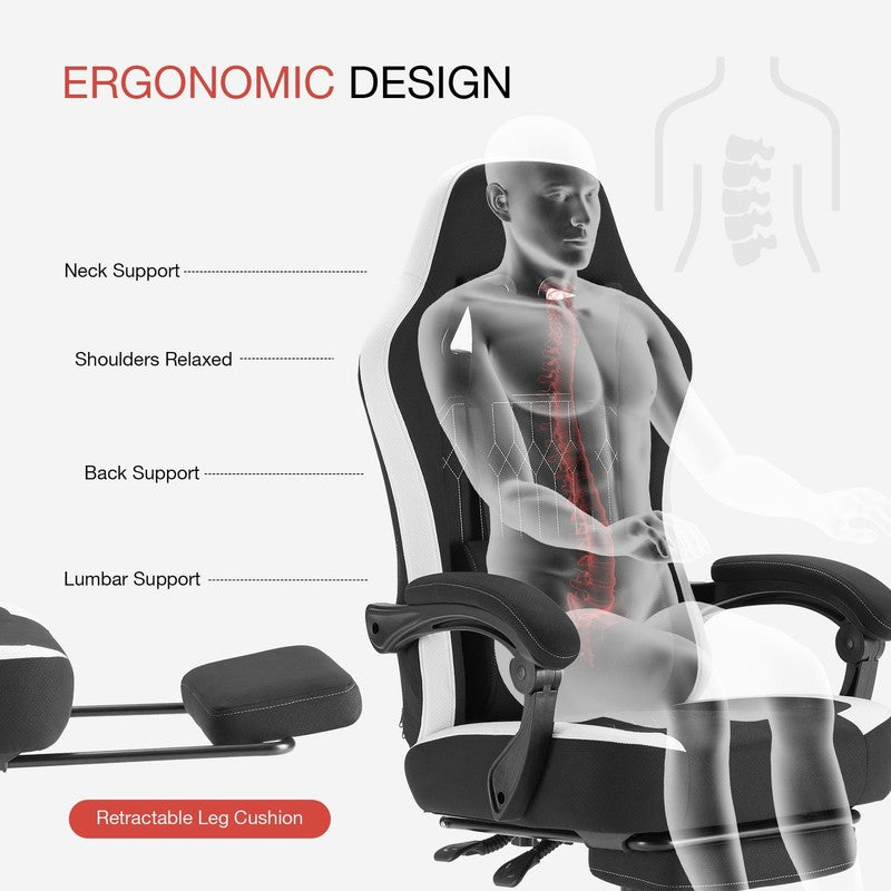 Gaming Chair, Office Chair High Back Computer Chair Executive Ergonomic Adjustab6