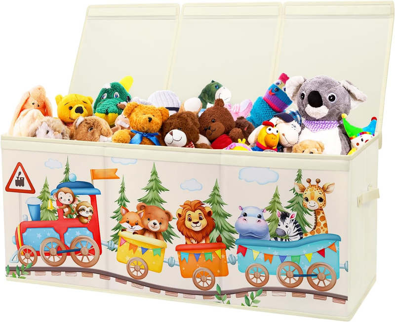 Large Toy Box Chest Collapsible Oxford Storage Box Kids Organizer with Lid10