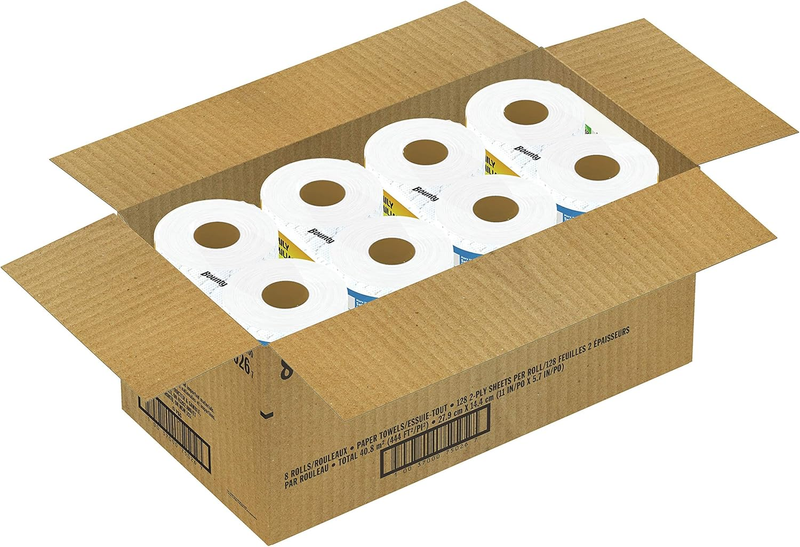 Quick Size Paper Towels White 8 Family Rolls Absorbent Kitchen Tissue10