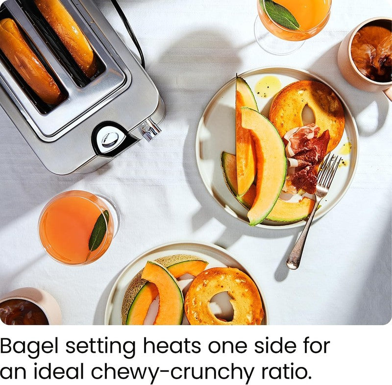 2-Slice Digital Stainless Steel Toaster - Wide Slots, Bagel, Defrost, Reheat6