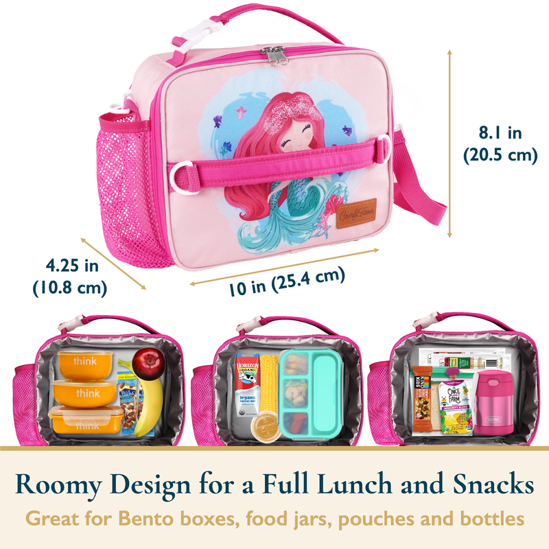 Lunch Bag for Kids – Insulated Lunch Box for Girls and Boys, Cute Reusable Coole8