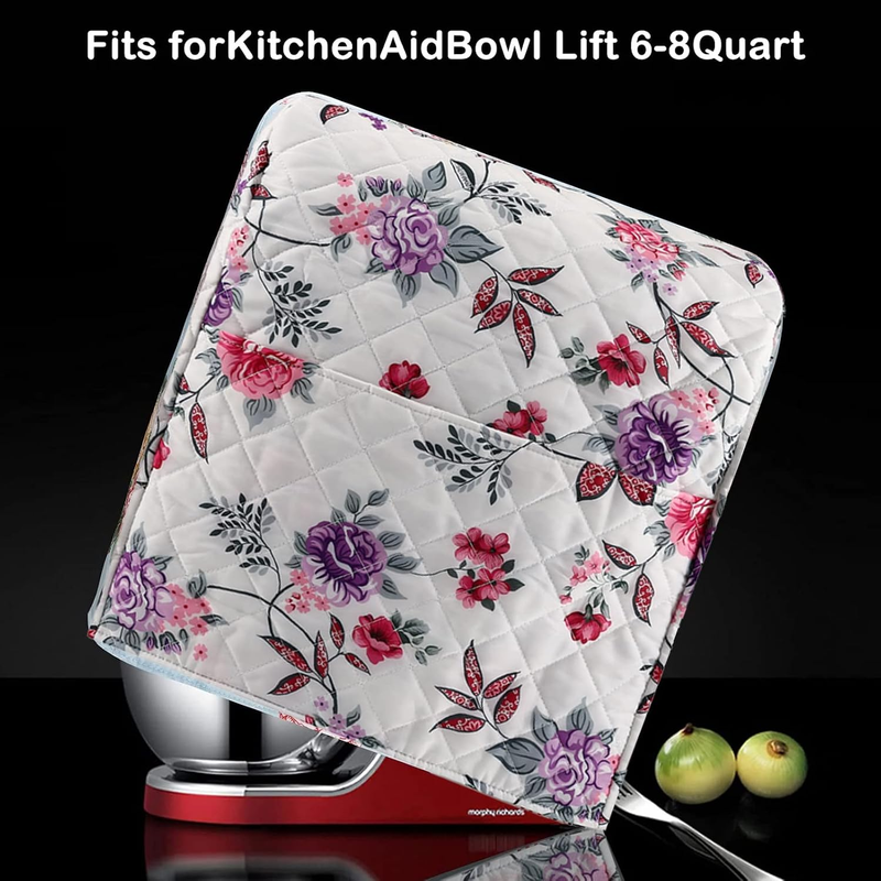 KitchenAid Stand Mixer Cover 5 8 Qt Dust Cover w/ Storage Pockets5