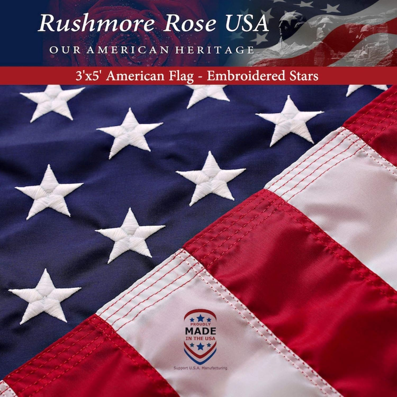 American Flag | American Flags for outside 3X5 |100% Made in USA Flag   Premium 10