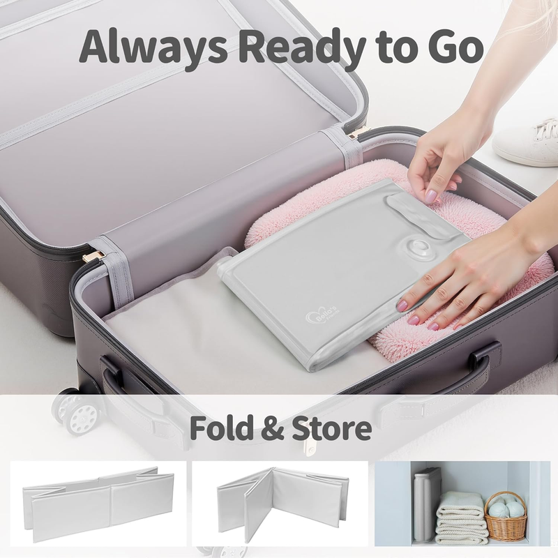 Bella’s Friends Baby Collapsible Travel Bathtub Foldable Portable Gray 6M 3Y3