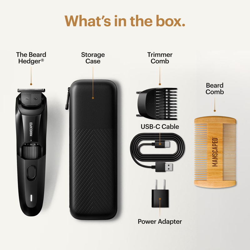 Beard Hedger  Cordless Electric Trimmer for Men'S Beard, Mustache, and Stubble2