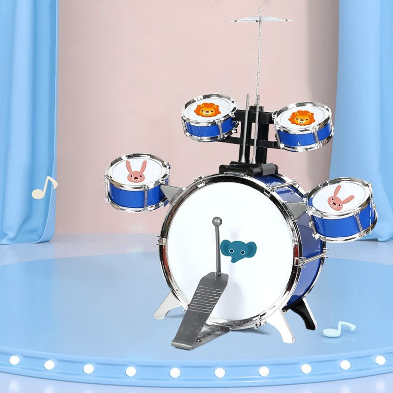 Kids Mini Drum Set for Toddlers Beginners Drum Set,5 Drums Percussion Set with C5