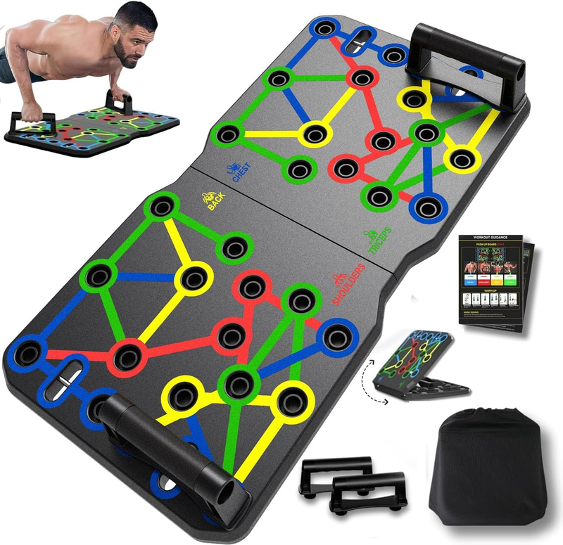 Extra Large Push Up Board 30-in-1 Portable Pushup Stands Home Gym Training10