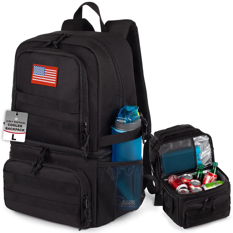 Double Deck Cooler Backpack Insulated Leakproof Lunch Bag 2 Lightweight10