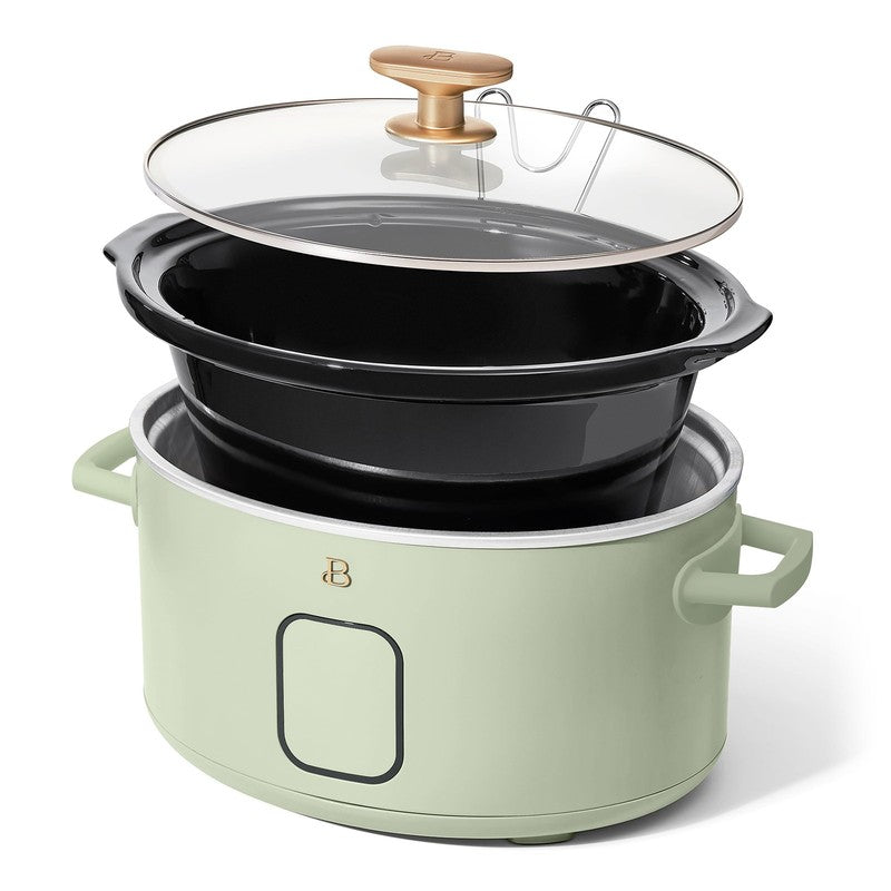 6 Qt Programmable Slow Cooker, Sage Green by Drew Barrymore7