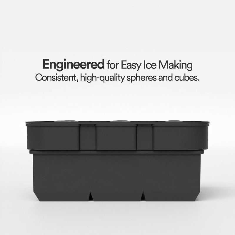 Silicone Ice Cube Trays – Large Silicone Molds for 2 Inch Ice Cubes and Spheres 5