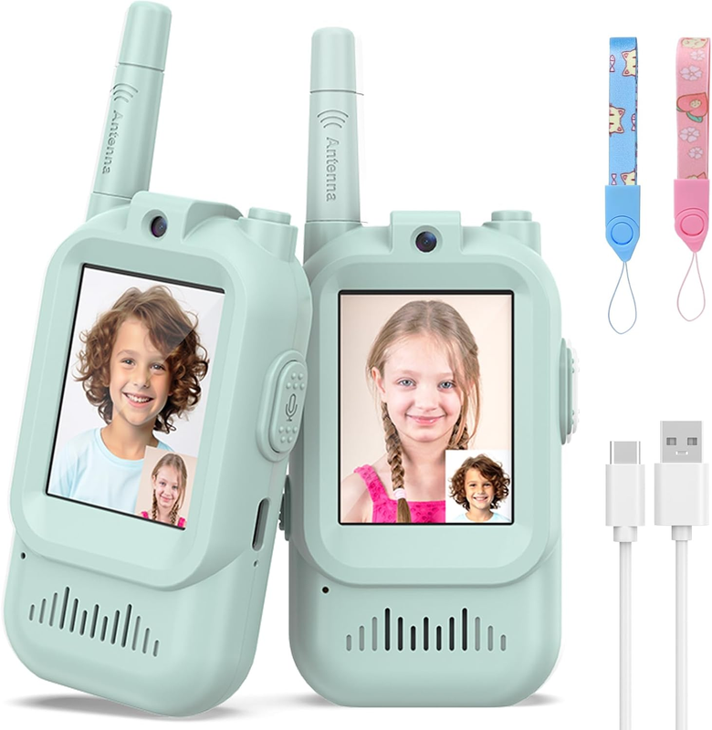 Kids Walkie Talkies 2 Pack Rechargeable Long Range Toy Radios Boys & Girls 3 510