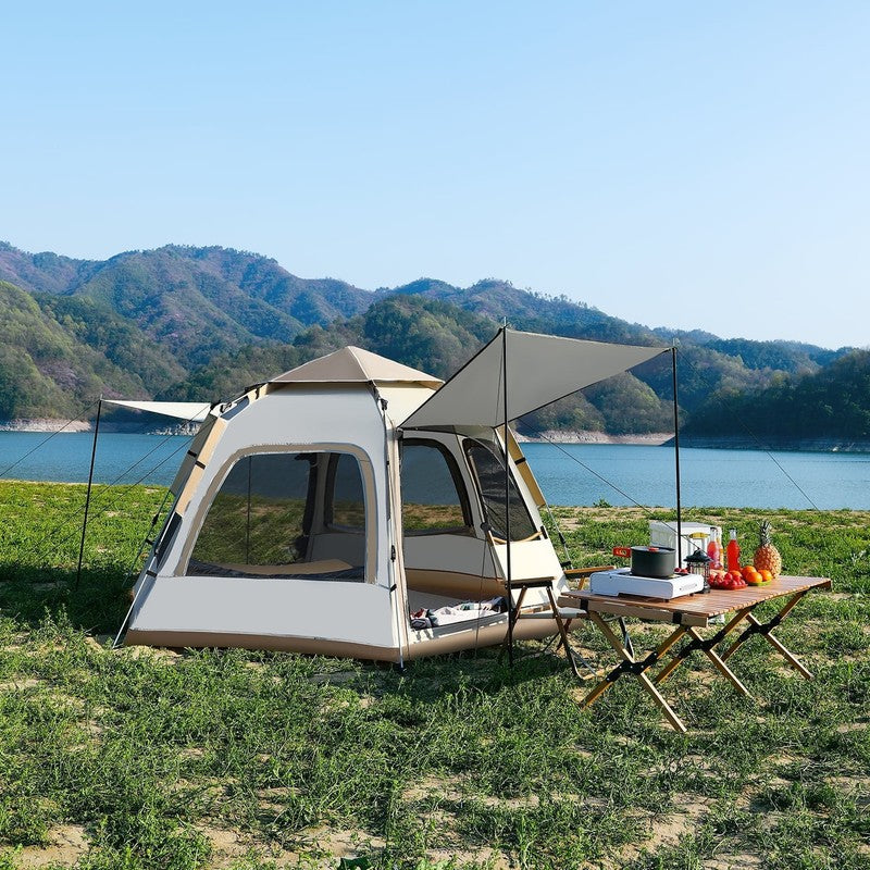 4-6 Person Tents for Camping,Portable Waterproof Large Glamping Tents for Outdoo7