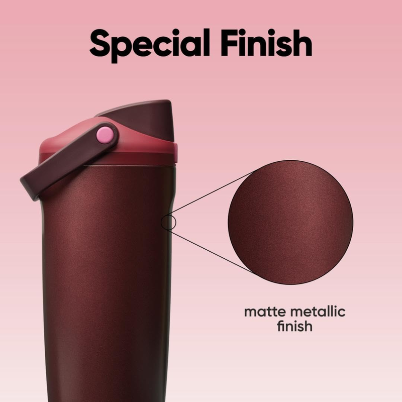 Owala FreeSip Sway 30oz Insulated Stainless Steel Bottle Black Cherry5