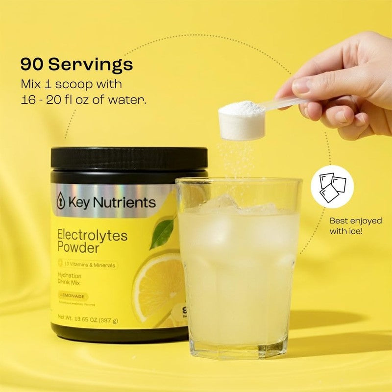 Sugar Free Electrolyte Powder Lemonade | 90 Servings | Hydration USA6