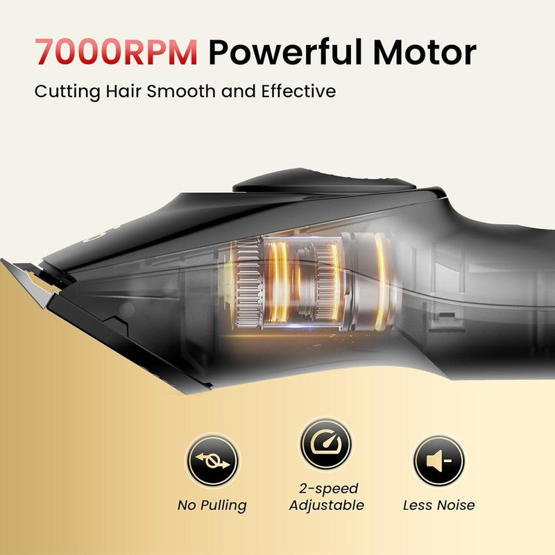 Cordless Hair Clippers for Men | Adjustable Length & Ceramic Blade Grooming Kit3