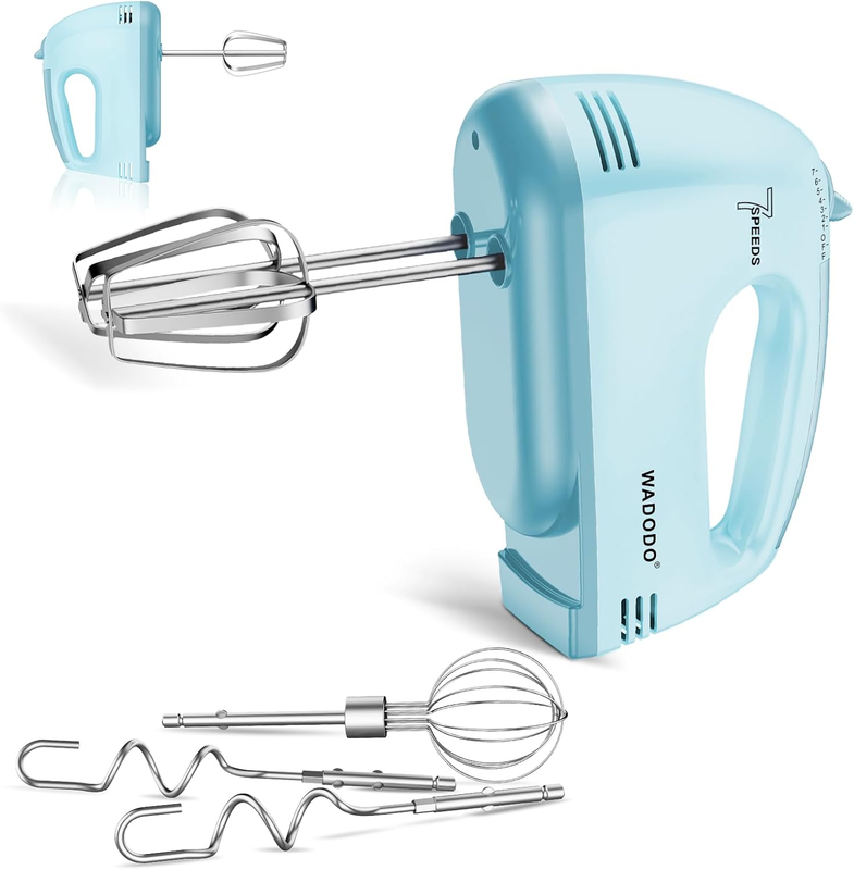7 Speed Electric Hand Mixer – Portable Food Mixer Kitchen Mixer with 304 *(1X Wh6