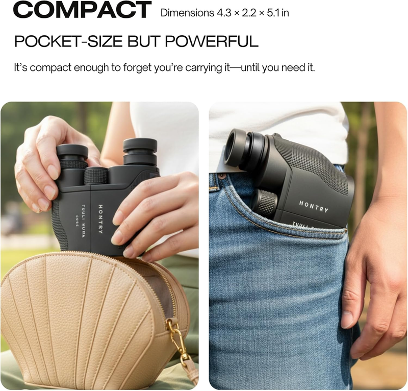 12x25 Compact Binoculars Adults Kids Bird Watching Travel Hunting1