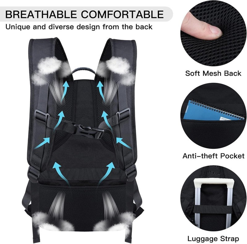 Extra Large Travel Laptop Backpack, 17.3 Inch Carry on Backpack for Men Women, B1