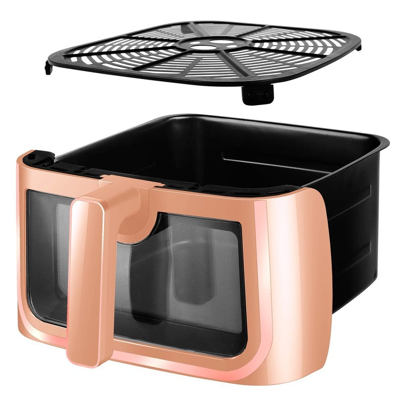 8 Quart Digital Window Air Fryer, with 8 One Touch Functions, Peach, New6