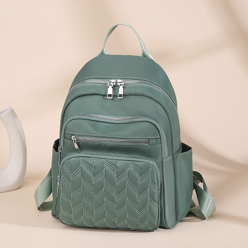 Backpack Adult Women'S Fashion Waterproof Cloth Outdoor Travel Bag Leisure Backp1
