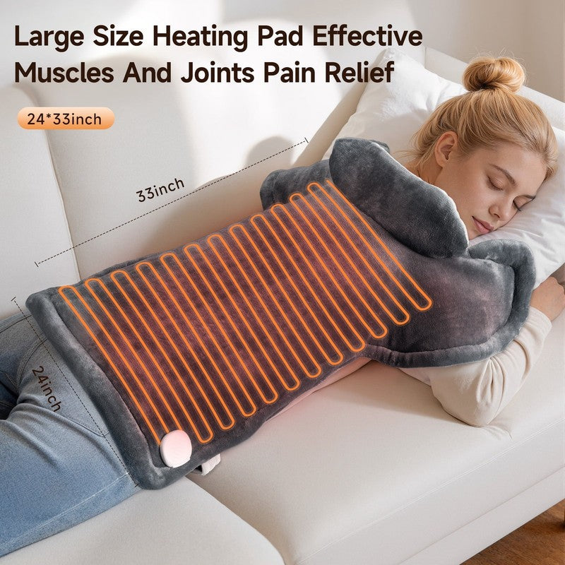 24"X33" Large Shoulder Heating Pad for Back Pain Relief, Fast-Heating, Electric6